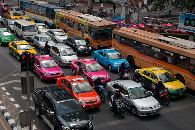 Taxi Colors in Bangkok